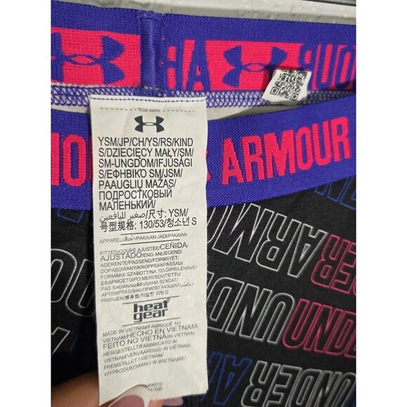 Girl's Under Armour Heat Gear Full Length All Over Print YSM - Picture 2 of 4